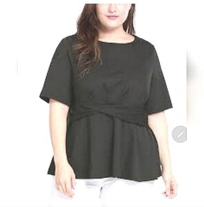 🍁🍂Curvy sense 3x black blouse